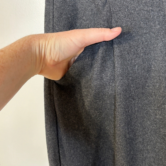 Wilfred Chambery Cropped Pants Women’s Size 6 Gray Cashmere Wool Pockets - Picture 3 of 14